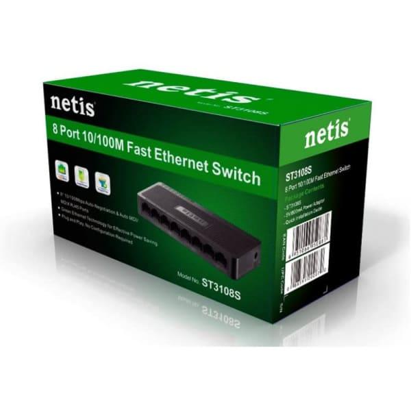Switch Réseau Netis 8 Ports 10/100 Netis ST3108S