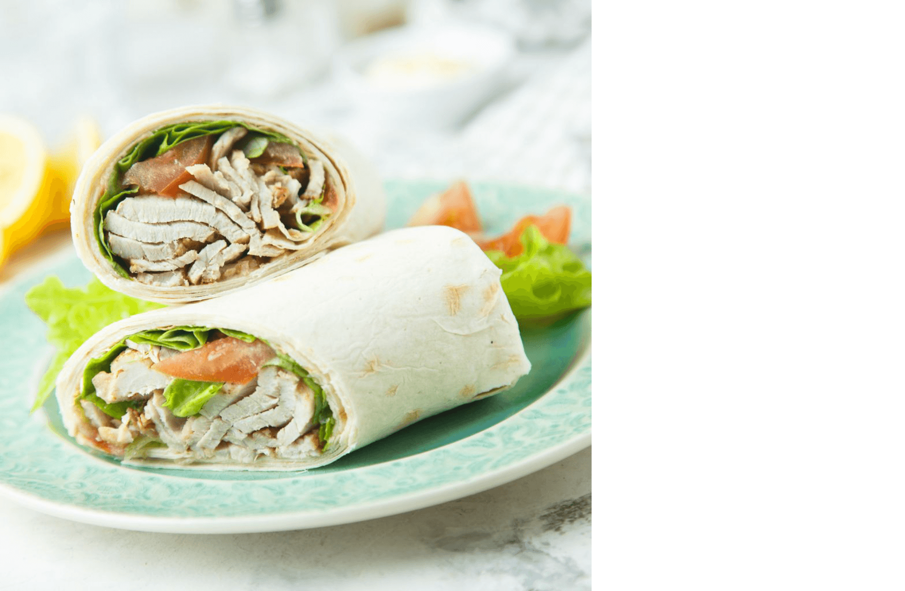 Wraps Poulet Champignons