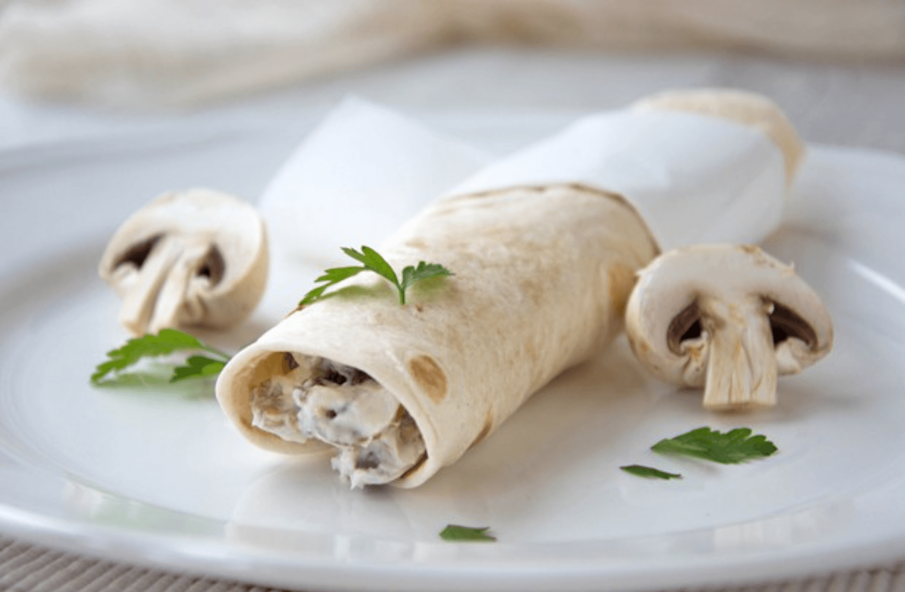 Wraps Viande Champignons