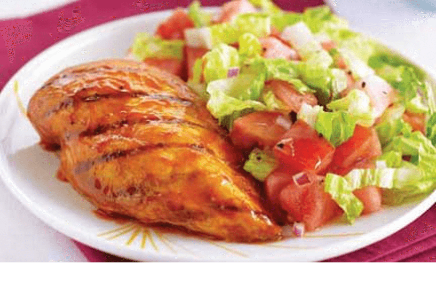 1/4 Poulet Avec Salade