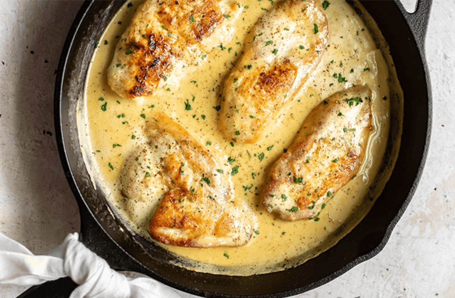 Escalope De Poulet Moutarde À L’ancienne