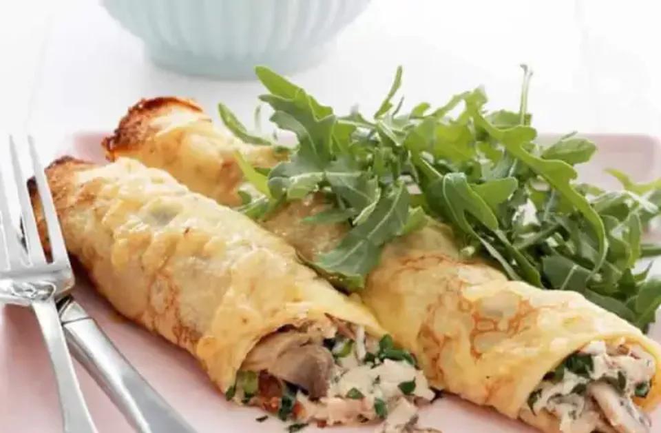 Crêpe Poulet Champignons de Paris