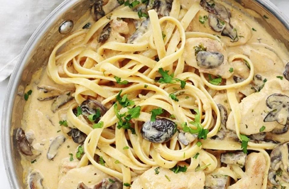 Pasta Poulet Champignons