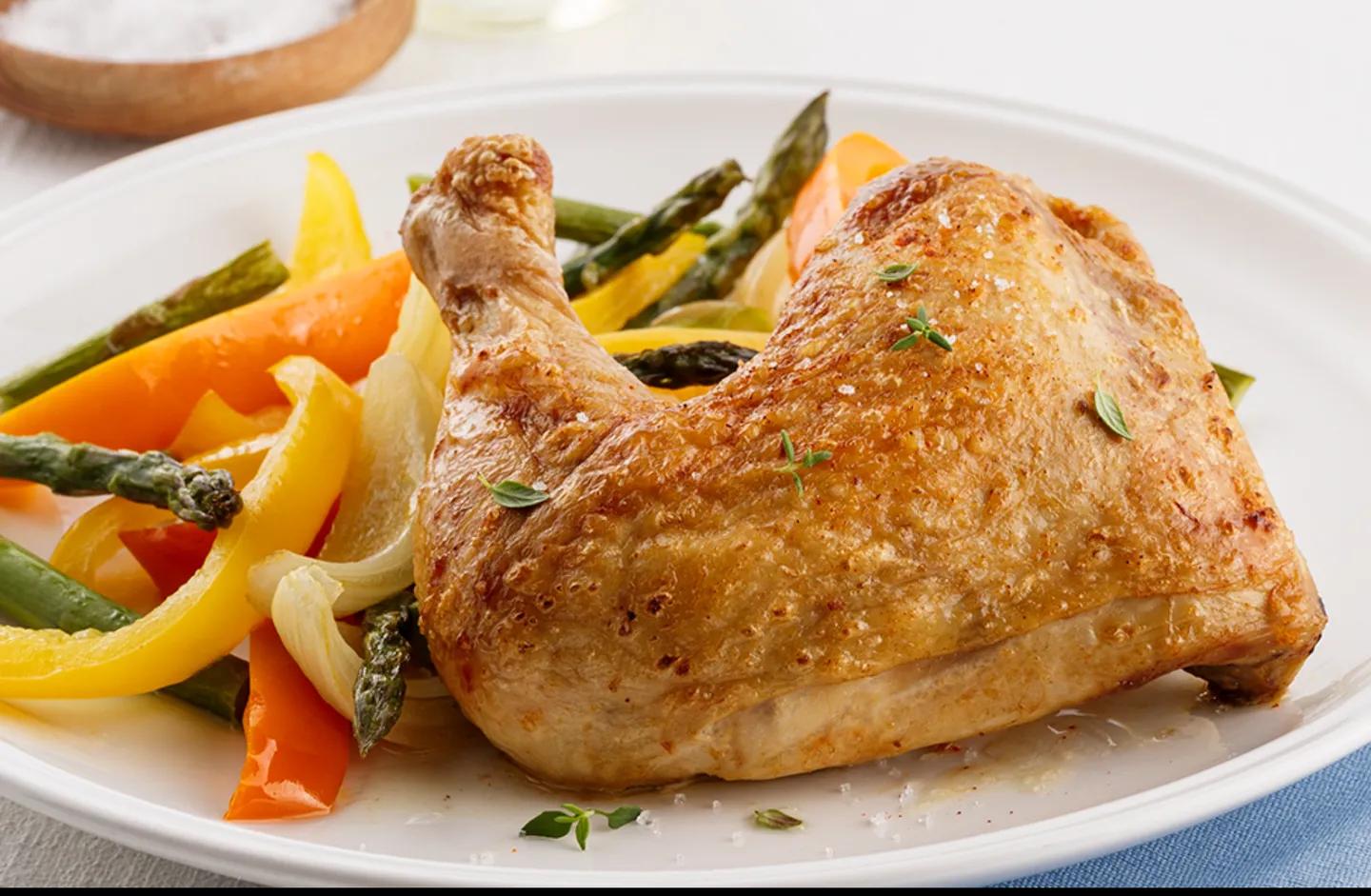 Cuisse de Poulet avec des pommes de terre