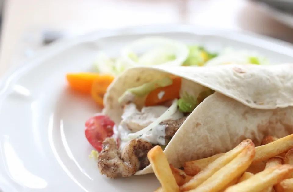 Chawarma + fromage + frites