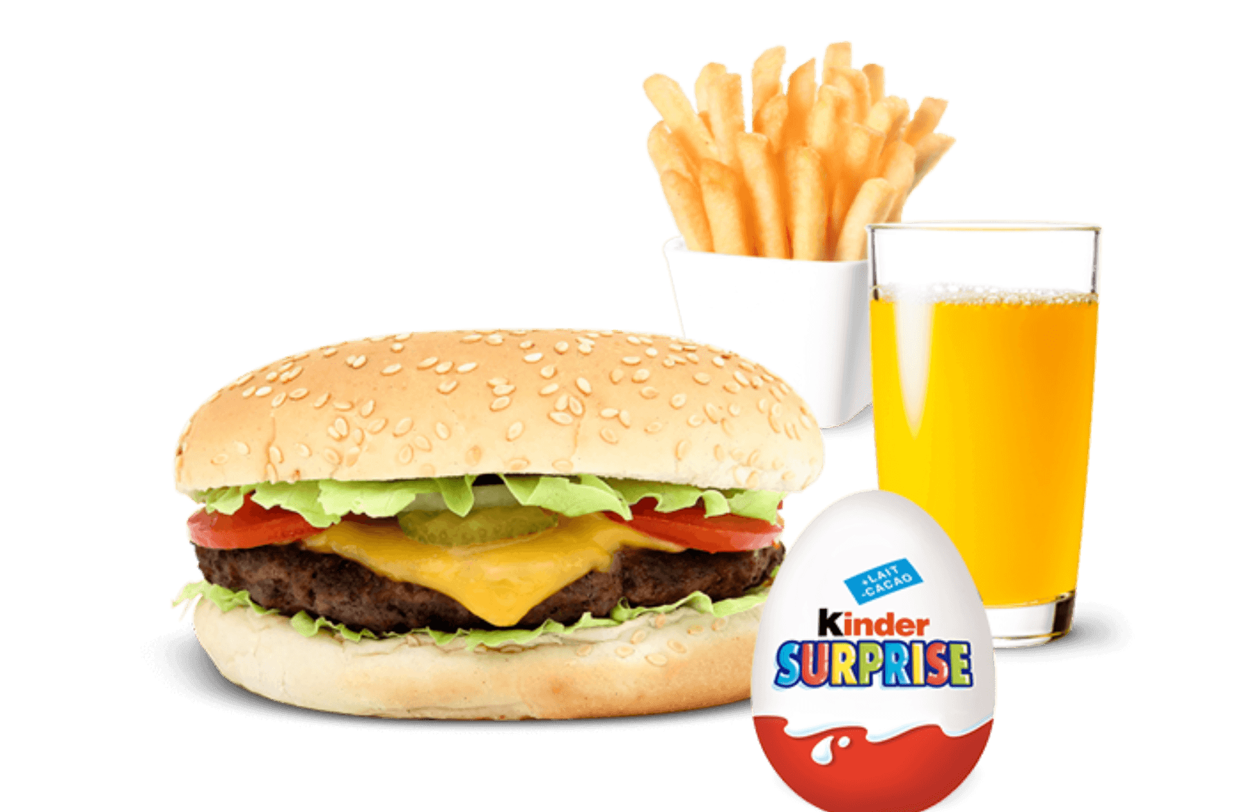 Burger + Frites + Jus + Surprise