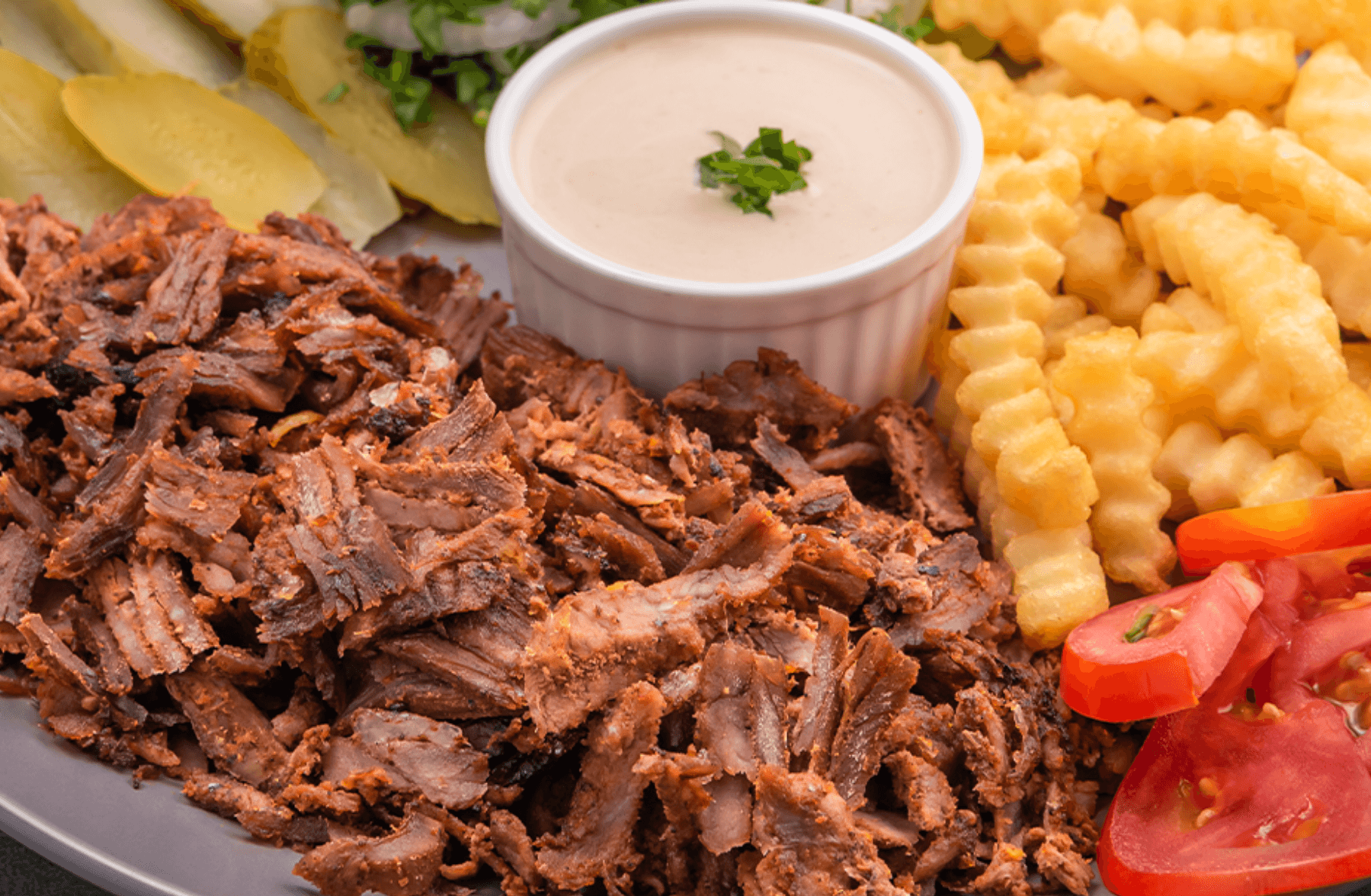 طبق شاورما عجل