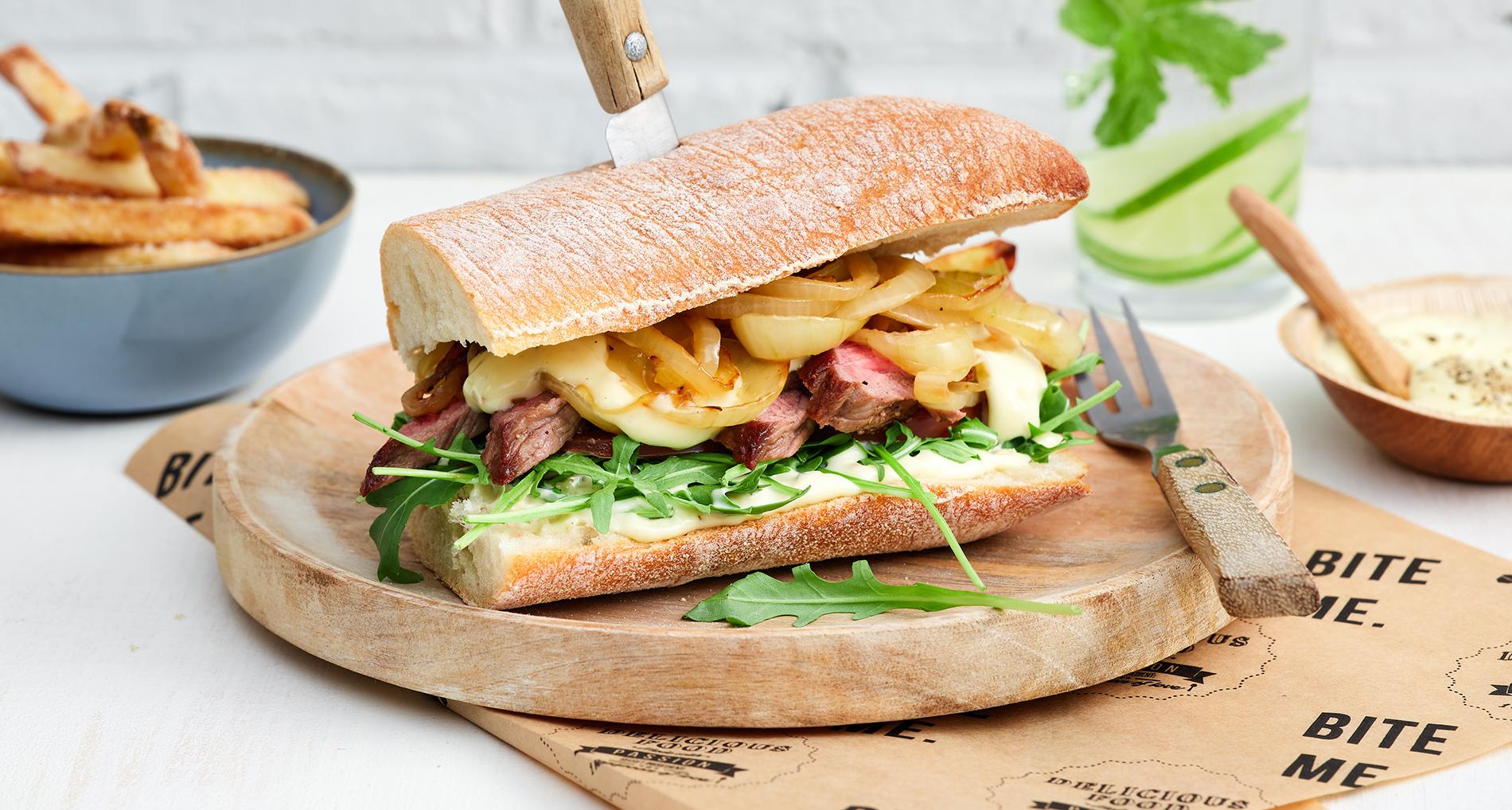 Sandwich  Steak Viande Hachée