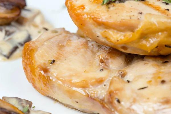 Chicken Hanaa Food Sauce Champignon