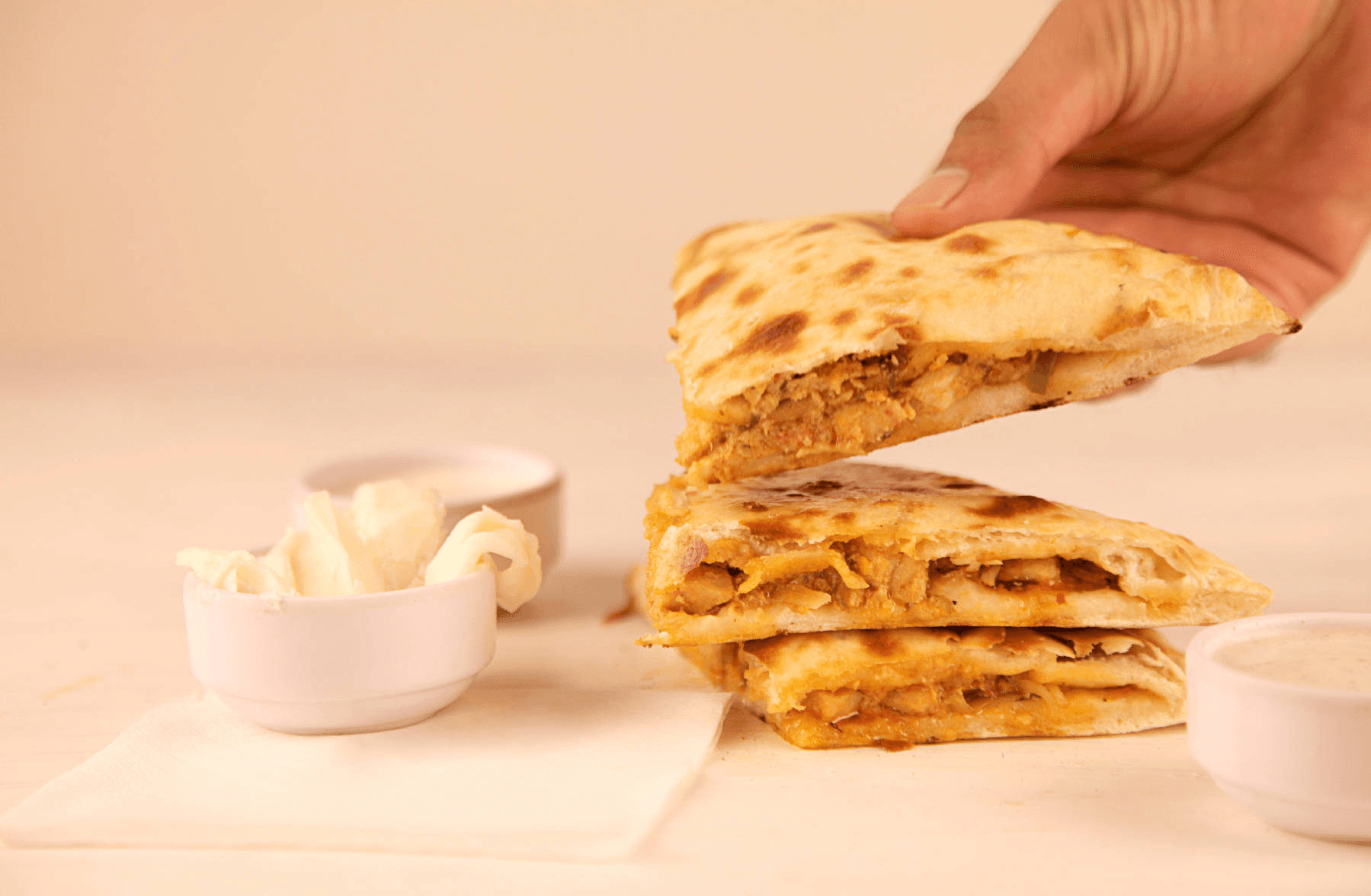 Chapati Mahdia Fromage Œuf Salami