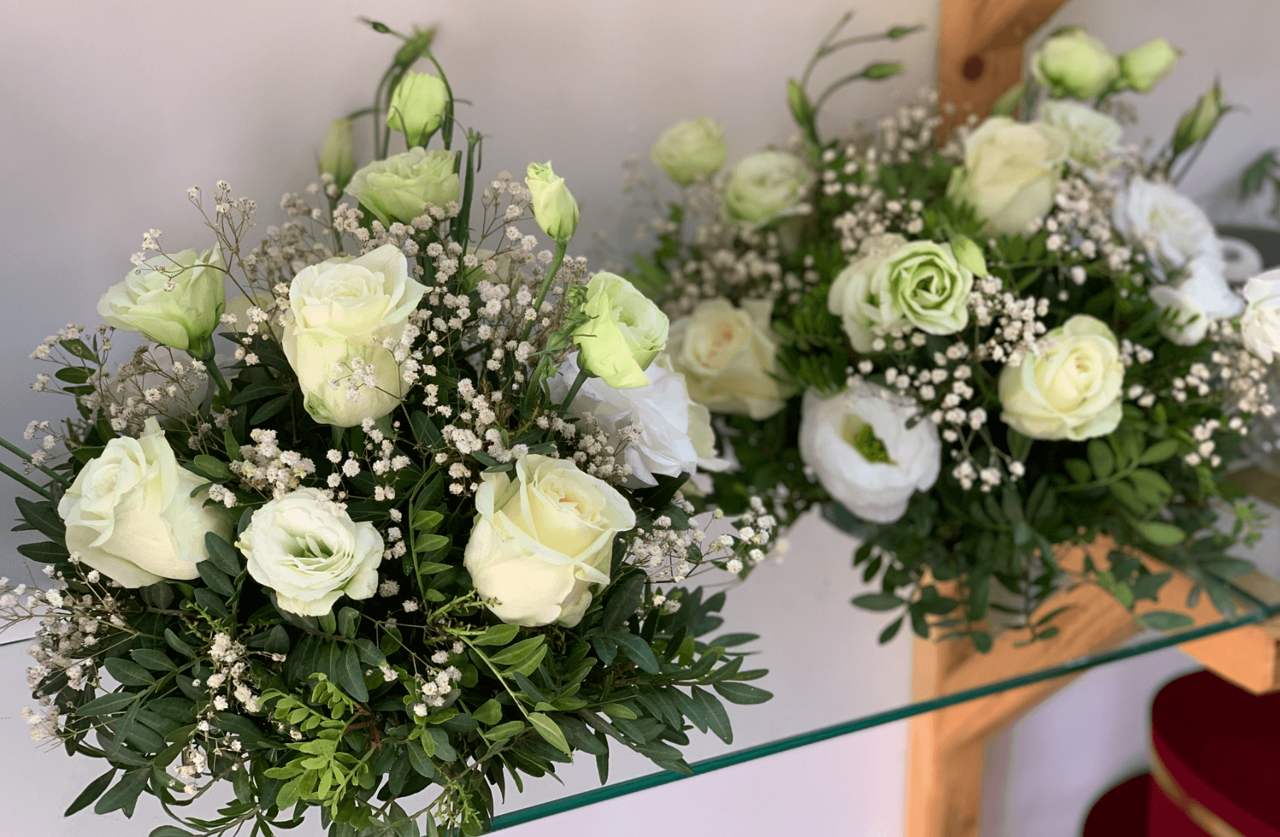 Bouquet Centre De Table Blanc