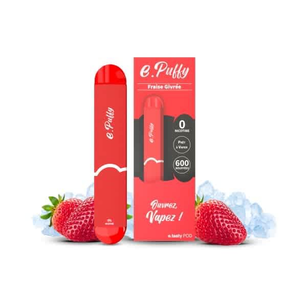 E.Puffy Fraise Givrée 600Puff 3%- E.Tasty