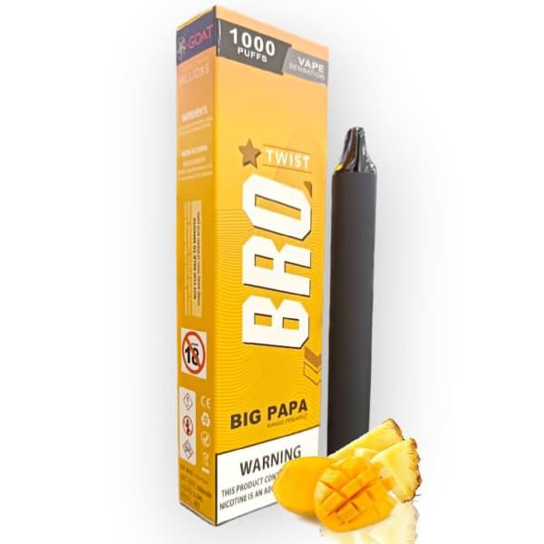 Jetable Bro 1000 Puffs 2% - Mango Pineapple