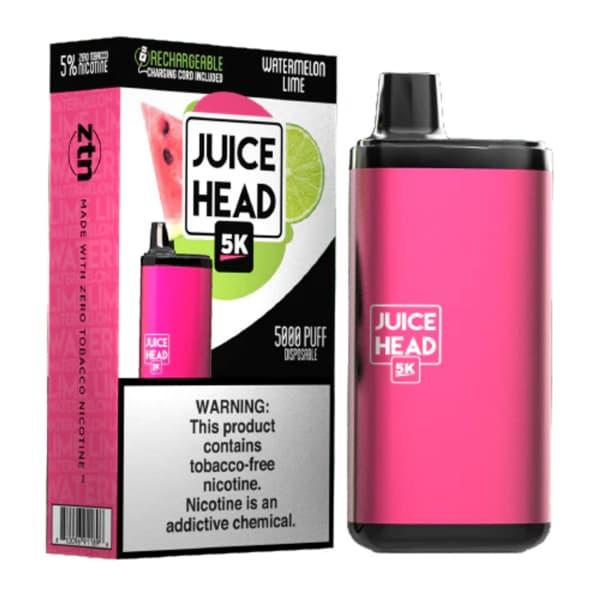 JUICEHEADFREEZE-50MG5000puff WATERMELON LIME