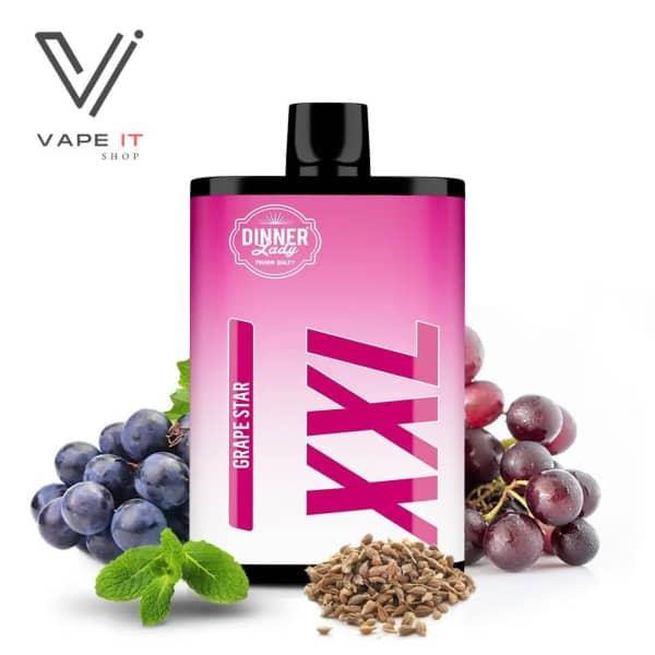 Dinner Lady 5% XXL 7500 Puffs Grape Star 17ml