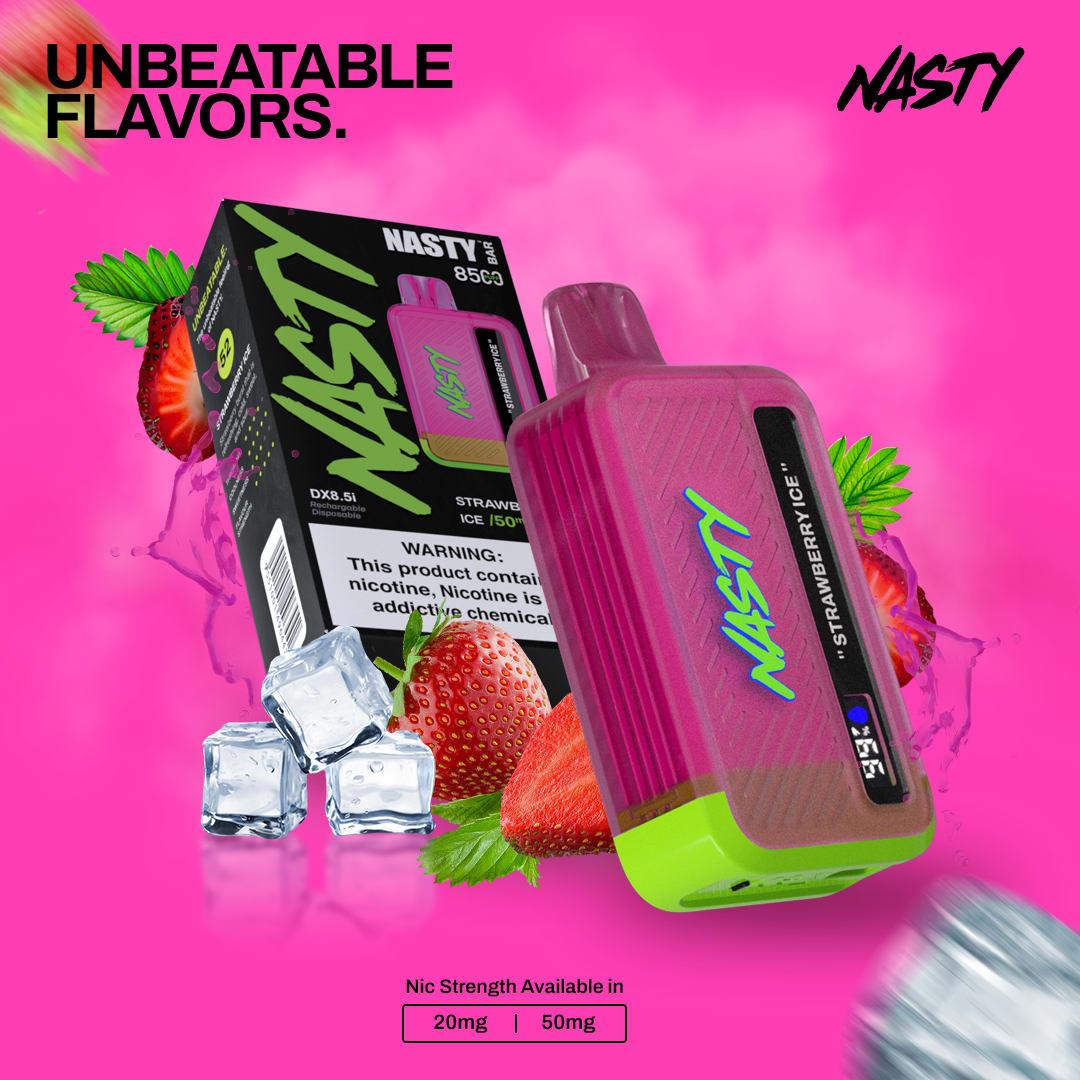 Nasty 8500 - Strawberry Ice 2%