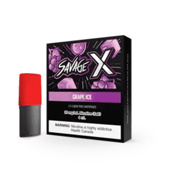 Capsule-cartouche SAVAGE X - Grape Ice 35MG