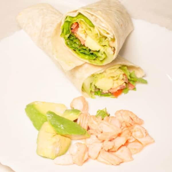 Wrap Salmon Grill Avocado