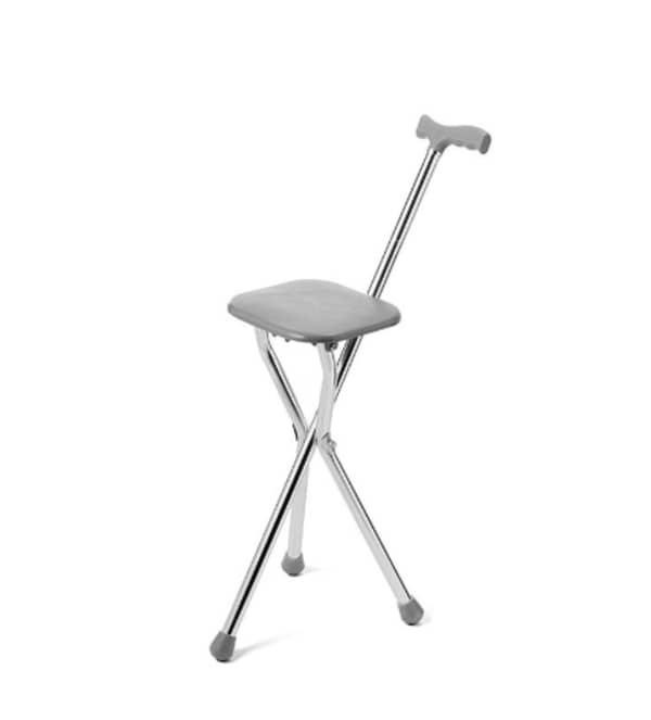 Canne siège pliable