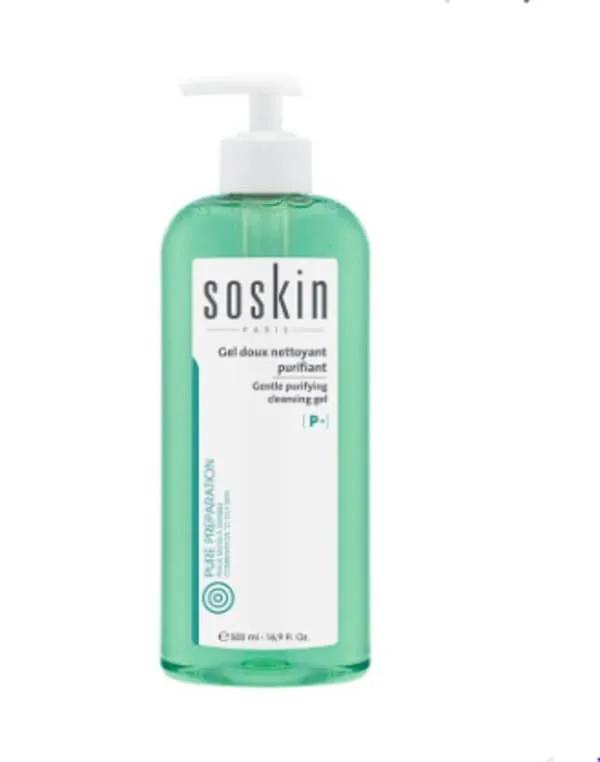 SOSKIN GEL NETTOYANT DOUX PURIFIANT 500ML