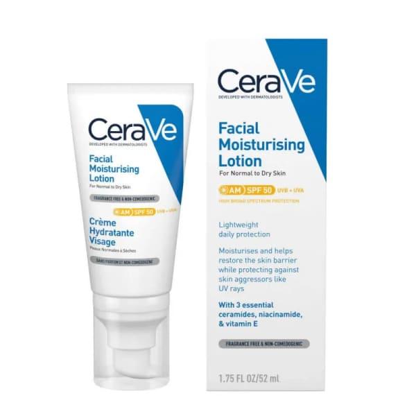 CERAVE CREME HYDRATANTE VISAGE SPF50 52mL
