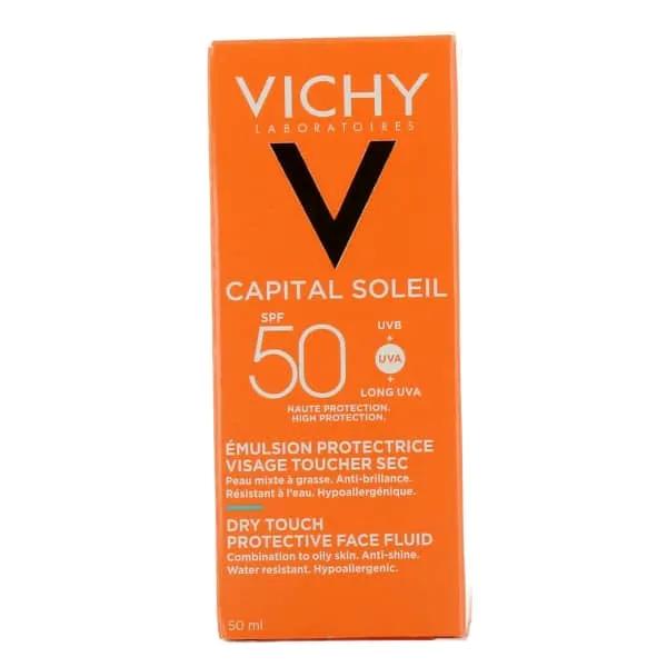Vichy Capital Soleil Emulsion Toucher Sec Anti-Brillance SPF50