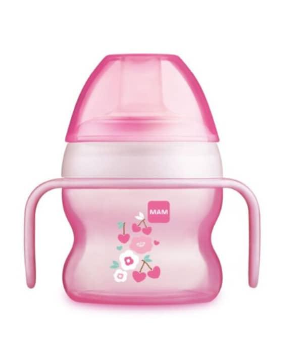 MAM Starter Cup 150 ml Animal – Tasse à bec souple – ROSE