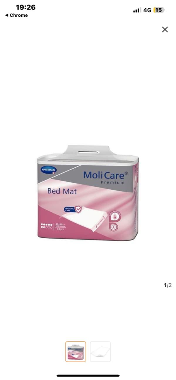 HARTMANN MOLICARE PREMIUM ALÈSE WINGS 60 X 90 CM 30 UNITÉS