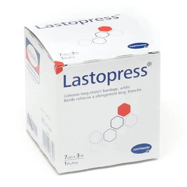 LASTOPRESS 10cm x 3.5m Blanc - Bande de Contention Elastique, Sans Latex