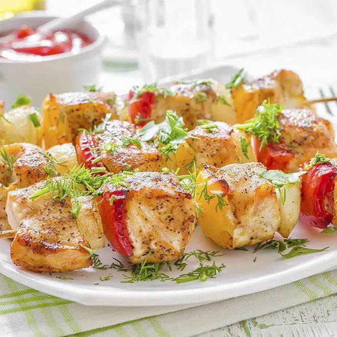 Plat Brochettes Poulet