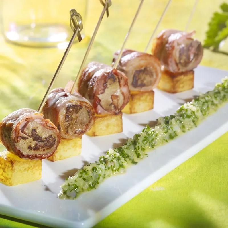 Plat Brochettes de Foie