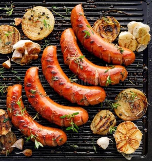 200gr De Saucisses Grillée Au Charbon