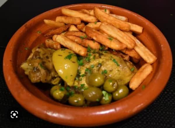 Tajine Poulet Au Daghmira Avec Frites