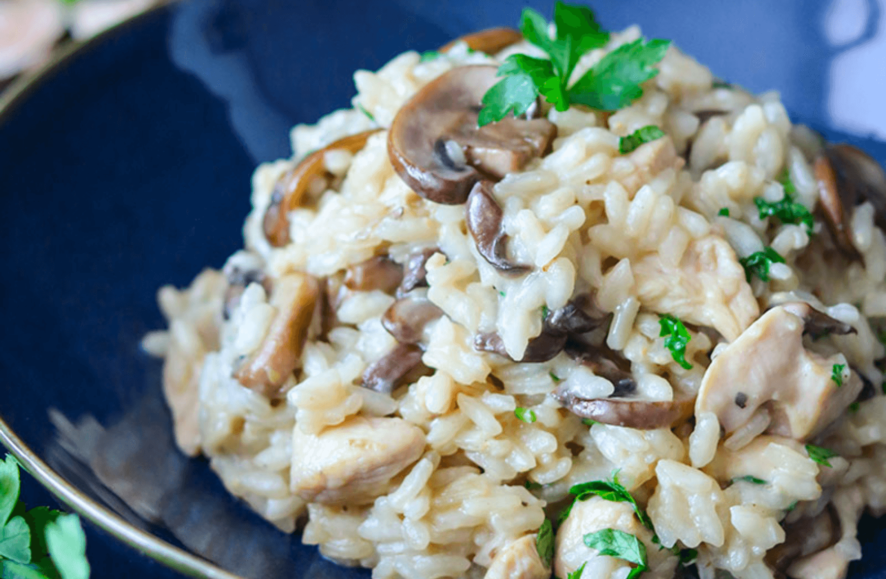 Risotto Poulet Champignons