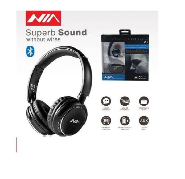 Casque Bluetooth - Nia Q1 Noir - 4 En 1