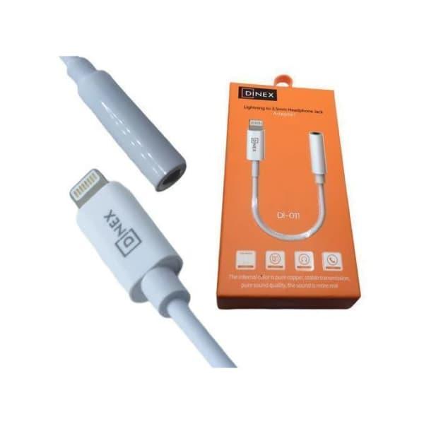 DINEX Adaptateur Lightning à 3 5mm, convertisseur de casque pour Iphone 12 11 Pro Xs Max 7 8, adaptateurs Audio Aux pour téléphone