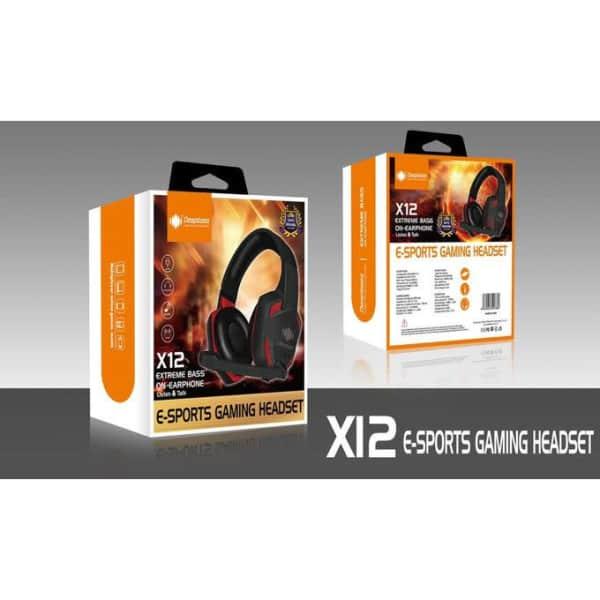 casque de jeu Deep Bass Casque Deepbass X12 Gaming Pc Ps4  Xbox