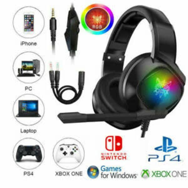 Casque de Gamer compatible pour PS4 - Xbox One - téléphones - PC