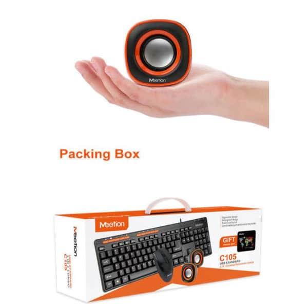 clavier, souris et haut-parleur Meetion Tech MT-C105 3 en 1