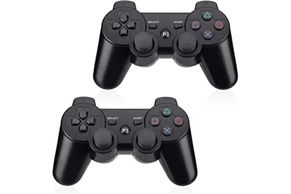2 Manette Contrôleur Doubleshock Sans Fil Wireless Pour Ps3