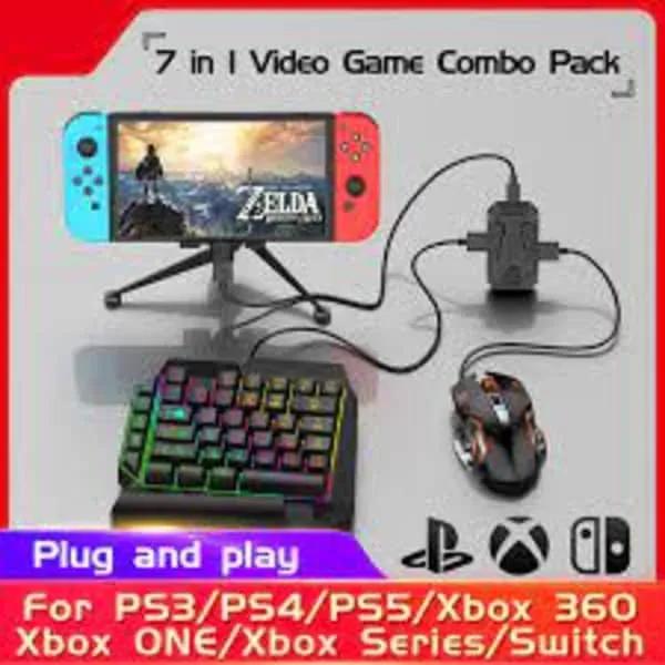 Console de jeu vidéo Plug and Paly, contrôleur de jeu 7 en 1,