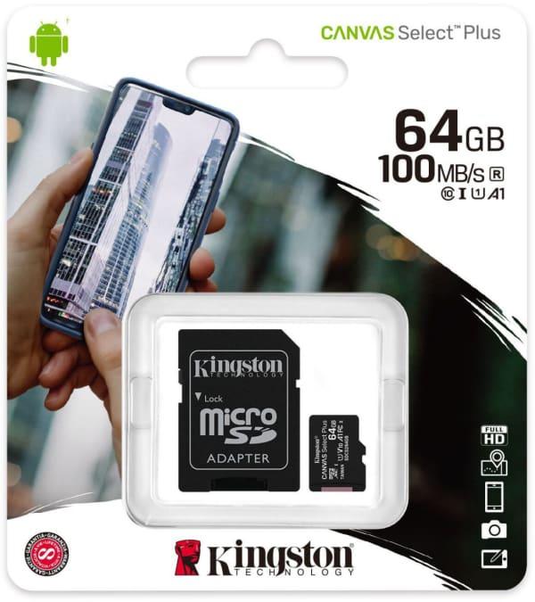 Carte mémoire Kingston 64G