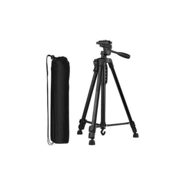 Trépied 3366 Aluminium avec Support Téléphone - NOIR