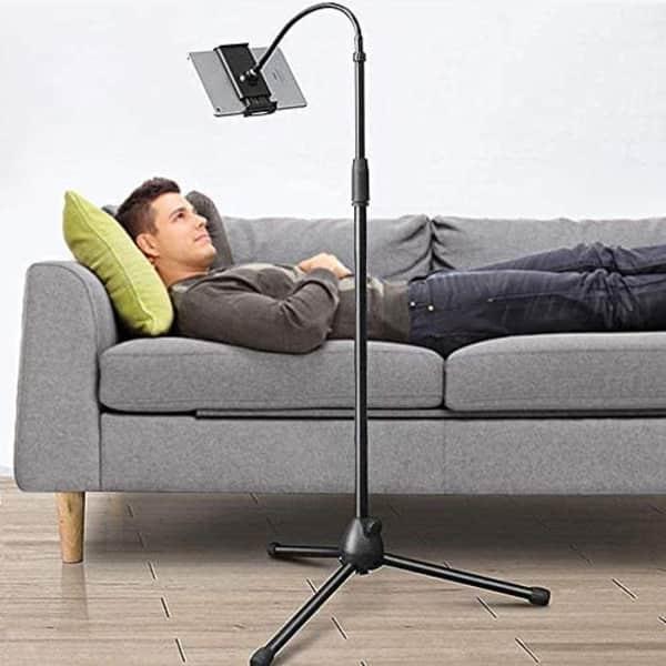 Support paresseux pour téléphone portable et tablette pour écrans de 4,6 à 10,5 pouces (hauteur de 1,32 m)