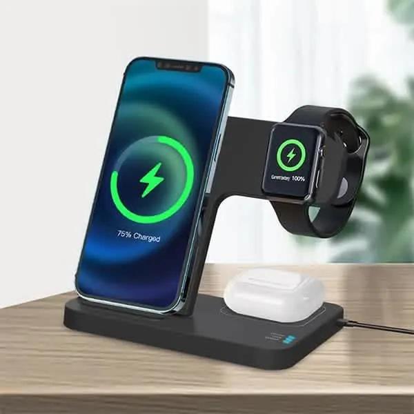 Chargeur sans fil multifonctionnel 3-en-1   15W FAST