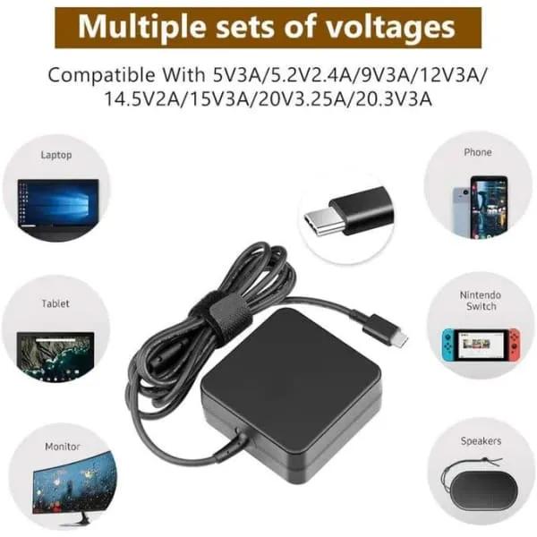 Adaptateur c.a. 65 W standard Lenovo (USB Type-C