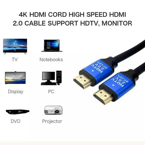 HMDI Cable - 1.5 Meter HDTV Premium 4K Round 2.0 Standard