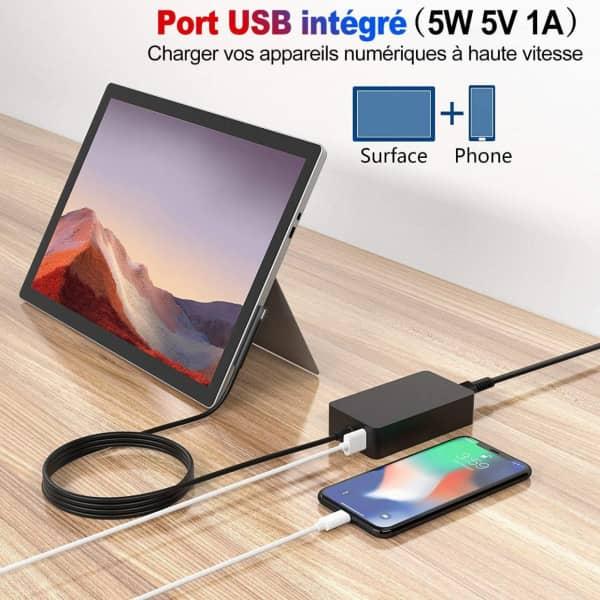chargeur Surface Pro,65W 15V 4A