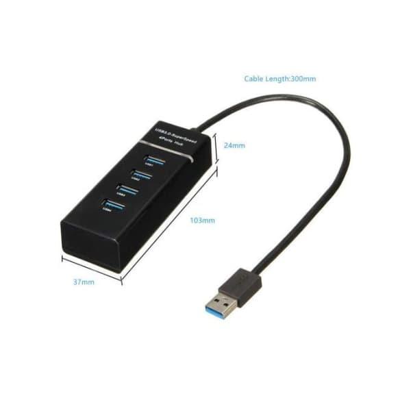 Hub USB Hub Adaptateur Conception à 4 Ports USB 3.0 à Haute Vitesse