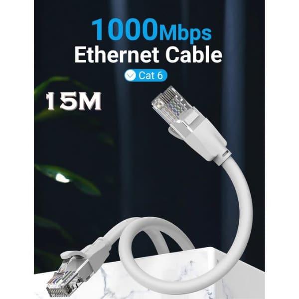 Câble Réseau Ethernet RJ45 LAN CAT6 - 8 fils - 1.5M